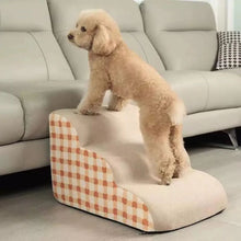Load image into Gallery viewer, Memory Foam Small Dog Stairs Steps for Bed or Sofa