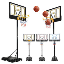 Load image into Gallery viewer, Wheeled Portable Outdoor Basketball Hoop Set 4.4-10 FT