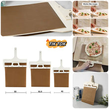 Load image into Gallery viewer, Wooden Handle Pizza Peel Set