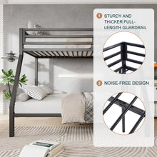 Load image into Gallery viewer, Twin Over Full Metal Bunk Bed With Removable Ladder
