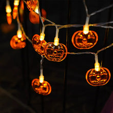 Load image into Gallery viewer, Festive Spider Pumpkin Ghost Halloween String Lights Decor