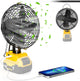 Portable Cordless Jobsite Fan for Dewalt 20V Li-ion Battery