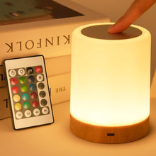 Load image into Gallery viewer, LED Touch Sensor Bedside Table Lamp With Remote