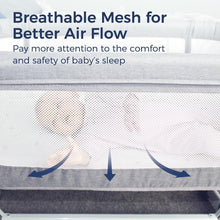 Load image into Gallery viewer, 3-in-1 Baby Bedside Co-Sleeper Bassinet