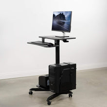 Load image into Gallery viewer, Rolling Mobile Computer Workstation Desk Cart