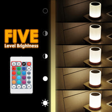 Load image into Gallery viewer, LED Touch Sensor Bedside Table Lamp With Remote