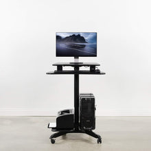 Load image into Gallery viewer, Rolling Mobile Computer Workstation Desk Cart