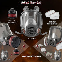 Load image into Gallery viewer, Full Face Respirator Mask