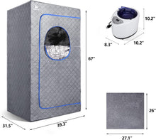 Load image into Gallery viewer, Personal Portable Indoor Outdoor Home Steam Sauna Kit