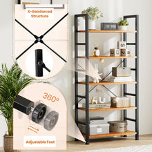 Load image into Gallery viewer, 5 Tier Bookcase
