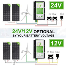 Load image into Gallery viewer, 8 Blades Wind Turbine Generator for Home