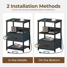 Load image into Gallery viewer, Nightstand with Charging Station