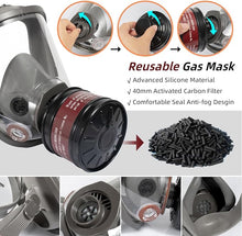 Load image into Gallery viewer, Full Face Respirator Mask