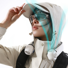 Load image into Gallery viewer, Powerful Rechargeable Personal Neck Cooling Fan