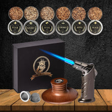 Load image into Gallery viewer, Luxury Cocktail Whiskey Bourbon Smoker Kit with Torch