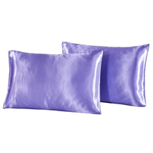 Load image into Gallery viewer, Luxury Silk Feel Satin Pillow Case Set of 2 - for healthy hair