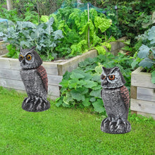 Load image into Gallery viewer, 2 Pack Owl Decoy Bird Repeller With Rotating Head