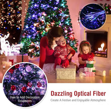 Load image into Gallery viewer, 6 Ft Pre-Lit Christmas Tree With Colorful LED Lights Decorations