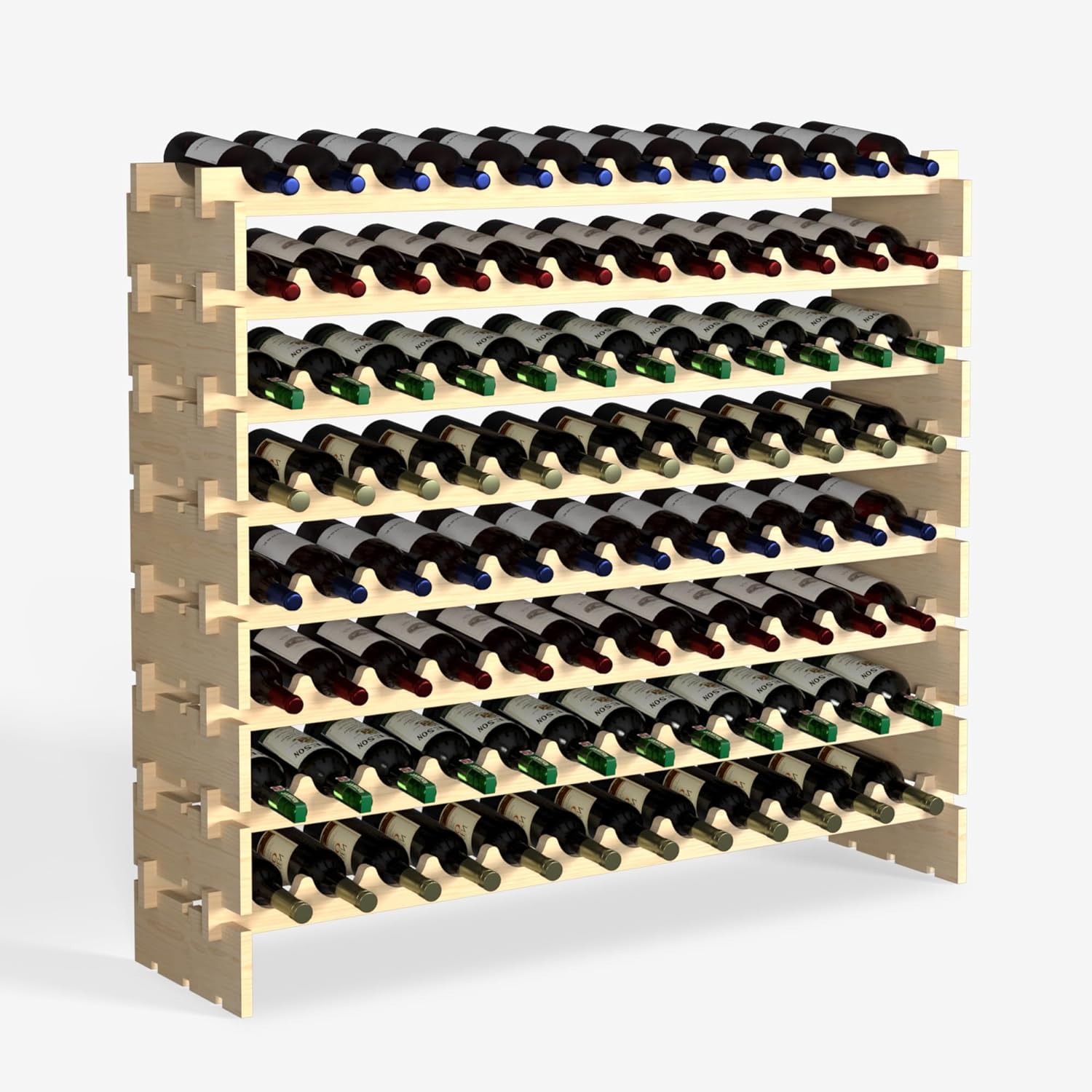 96-bottle Stackable Modular Wine Rack – Until Times Up