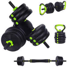 Load image into Gallery viewer, Adjustable Weight Training Barbell Dumbbell Set