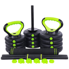 Load image into Gallery viewer, Adjustable Weight Training Barbell Dumbbell Set
