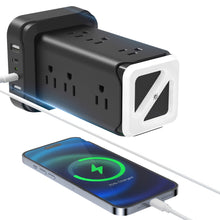 Load image into Gallery viewer, 12-Outlet Surge Protector Power Strip Extension Cord with Long Cable