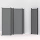 Folding Home Office 4-Panel Room Partition Divider Screen Panels