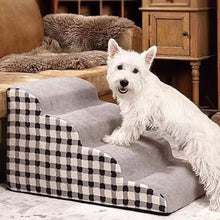 Load image into Gallery viewer, Memory Foam Small Dog Stairs Steps for Bed or Sofa