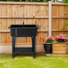 Load image into Gallery viewer, Freestanding Laundry Room Utility Sink Wash Basin