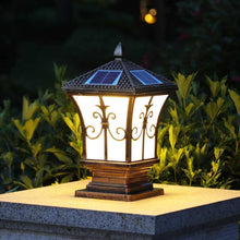 Load image into Gallery viewer, Solar Outdoor Pillar Post LED Light for Garden and Driveway