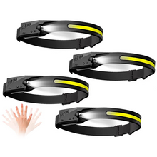 Load image into Gallery viewer, Rechargeable Outdoors LED Motion Sensor Running Headlamp Flashlight