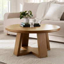 Load image into Gallery viewer, Round Wood Coffee Table