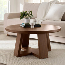 Load image into Gallery viewer, Round Wood Coffee Table