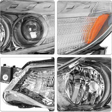 Load image into Gallery viewer, 2009-2014 Nissan Murano Chrome Headlights, Halogen Crystal Clear Lens Assembly, Left & Right Side Pair, Direct OEM Fit