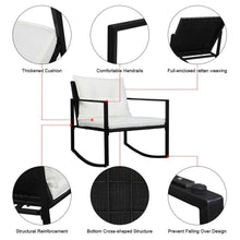 Load image into Gallery viewer, Outdoor Wicker Rocking Chair Set Of 3