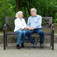 Load image into Gallery viewer, Garden Bench With Armrest For Park Yard Deck Entryway