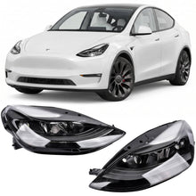 Load image into Gallery viewer, 2021 to 2023 Tesla Model 3 & Model Y LED Projector Matrix Headlights, Global Spec Factory Style Replacement, Left Driver & Right Passenger Side Pair Set