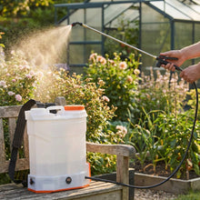 Load image into Gallery viewer, Battery Powered Backpack Sprayer 4 Gallon Tank, 0 to 90 PSI Adjustable Pressure