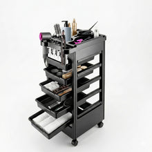 Load image into Gallery viewer, Salon Trolley Cart 5 Drawer Rolling Storage Organizer on Wheels for Spa Styling Station