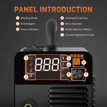 Load image into Gallery viewer, 3 in 1 Mig Tig MMA Welder 200A Gasless Flux Core Inverter Welding Machine