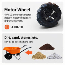 Load image into Gallery viewer, Electric Battery Powered Wheelbarrow, 330 lb Capacity Motorized Dump Cart with 7 km/h Speed for Yard Construction Use