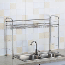 Load image into Gallery viewer, Large Stainless Steel Over The Sink Dish Drying Kitchen Rack