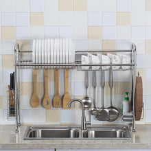 Load image into Gallery viewer, Large Stainless Steel Over The Sink Dish Drying Kitchen Rack