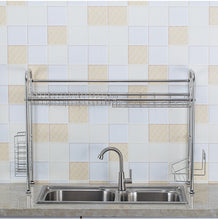 Load image into Gallery viewer, Large Stainless Steel Over The Sink Dish Drying Kitchen Rack