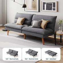 Load image into Gallery viewer, Convertible Futon Sofa Bed