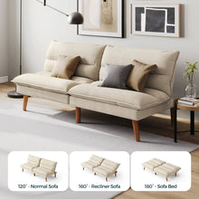 Load image into Gallery viewer, Convertible Futon Sofa Bed