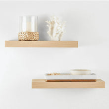 Load image into Gallery viewer, Wood Floating Shelves Set of 2