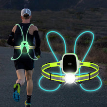 Load image into Gallery viewer, High Visibility Men's / Women's Reflective LED Running Safety Vest
