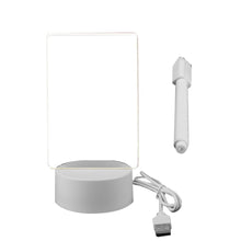 Load image into Gallery viewer, Illuminated Dry Erase Acrylic Memo Whiteboard LED Lamp Display