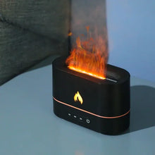 Load image into Gallery viewer, Relaxing 3D RGB Color Changing Tabletop Flame Humidifier